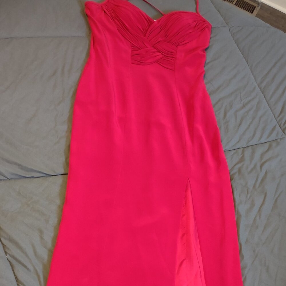 Vintage 90's Red Formal Gown Size 12 by Nite Line Designer